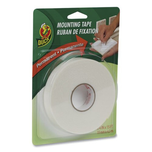 Permanent Foam Mounting Tape, 3/4" X 15ft, White Permanent Foam Mounting Tape, 3/4" X 15ft, White