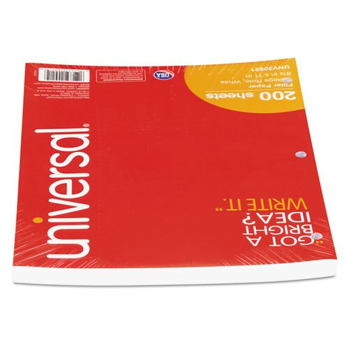 Filler Paper, 3-hole, 8.5 X 11, Medium/college Rule, 200/pack Filler Paper, 3-hole, 8.5 X 11, Medium/college Rule, 200/pack