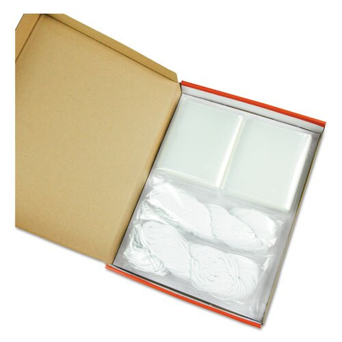 Clear Badge Holders W/neck Lanyards, 3 X 4, White Inserts, 100/box Clear Badge Holders W/neck Lanyards, 3 X 4, White Inserts, 100/box