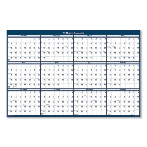 Recycled Poster Style Reversible/erasable Yearly Wall Calendar, 18 X 24, 2021 Recycled Poster Style Reversible/erasable Yearly Wall Calendar, 18 X 24, 2021