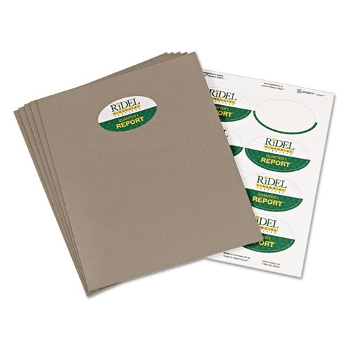 Oval Labels W/ Sure Feed And Easy Peel, 2 X 3.33, Glossy White, 80/pack Oval Labels W/ Sure Feed And Easy Peel, 2 X 3.33, Glossy White, 80/pack