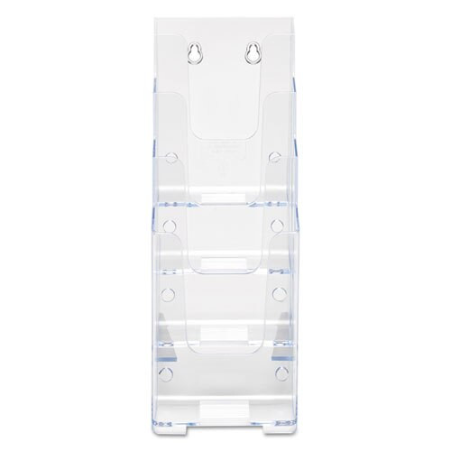 4-compartment Docuholder, Leaflet Size, 4.88w X 6.13d X 10h, Clear 4-compartment Docuholder, Leaflet Size, 4.88w X 6.13d X 10h, Clear