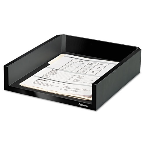 Designer Suites Desk Tray, 1 Section, Letter Size Files, 11.13" X 13" X 2.5", Black Pearl Designer Suites Desk Tray, 1 Section, Letter Size Files, 11.13" X 13" X 2.5", Black Pearl