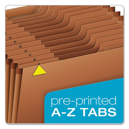 Heavy-duty Expanding File, 21 Sections, 1/3-cut Tab, Letter Size, Redrope Heavy-duty Expanding File, 21 Sections, 1/3-cut Tab, Letter Size, Redrope