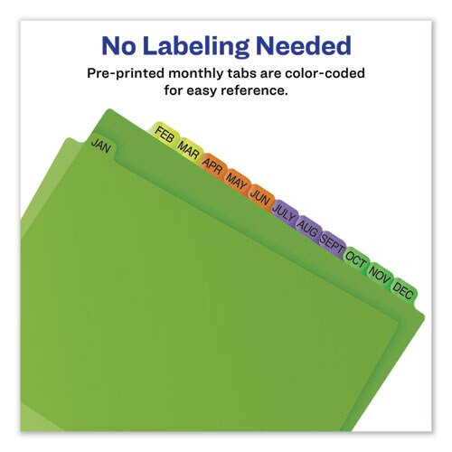 Durable Preprinted Plastic Tab Dividers, 12-tab, A To Z, 11 X 8.5, Assorted, 1 Set Durable Preprinted Plastic Tab Dividers, 12-tab, A To Z, 11 X 8.5, Assorted, 1 Set