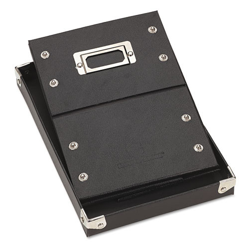 Collapsible Index Card File Box, Holds 1,100 4 X 6 Cards, Black Collapsible Index Card File Box, Holds 1,100 4 X 6 Cards, Black