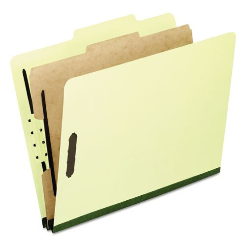 Four-, Six-, And Eight-section Pressboard Classification Folders, 2 Dividers, Embedded Fasteners, Letter, Light Green, 10/box Four-, Six-, And Eight-section Pressboard Classification Folders, 2 Dividers, Embedded Fasteners, Letter, Light Green, 10/box