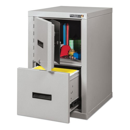 Turtle Two-drawer File, 17.75w X 22.13d X 27.75h, Ul Listed 350° For Fire, Parchment Turtle Two-drawer File, 17.75w X 22.13d X 27.75h, Ul Listed 350° For Fire, Parchment