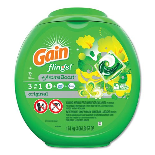 Flings Laundry Detergent Pods, Original Scent, 72/container Flings Laundry Detergent Pods, Original Scent, 72/container