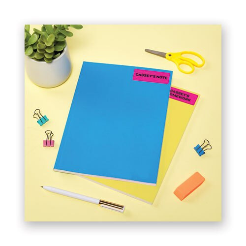 High-visibility Permanent Laser Id Labels, 1 X 2 5/8, Neon Magenta, 750/pack High-visibility Permanent Laser Id Labels, 1 X 2 5/8, Neon Magenta, 750/pack