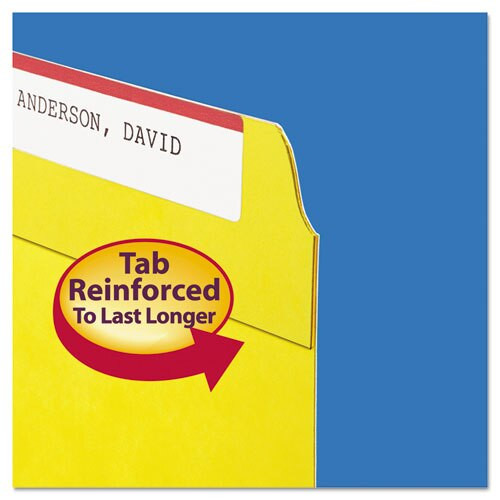Reinforced Top Tab Colored File Folders, 1/3-cut Tabs, Legal Size, Yellow, 100/box Reinforced Top Tab Colored File Folders, 1/3-cut Tabs, Legal Size, Yellow, 100/box