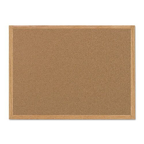 Value Cork Bulletin Board With Oak Frame, 24 X 36, Natural Value Cork Bulletin Board With Oak Frame, 24 X 36, Natural