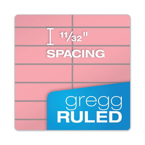 Prism Steno Books, Gregg Rule, 6 X 9, Pink, 80 Sheets, 4/pack Prism Steno Books, Gregg Rule, 6 X 9, Pink, 80 Sheets, 4/pack