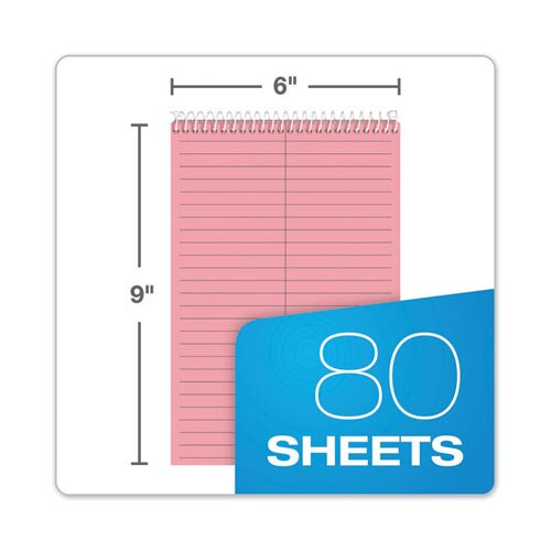 Prism Steno Books, Gregg Rule, 6 X 9, Pink, 80 Sheets, 4/pack Prism Steno Books, Gregg Rule, 6 X 9, Pink, 80 Sheets, 4/pack