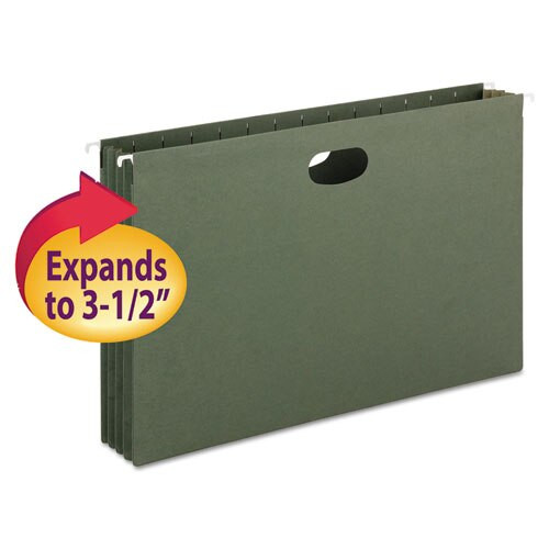Hanging Pockets With Full-height Gusset, Legal Size, Standard Green, 10/box Hanging Pockets With Full-height Gusset, Legal Size, Standard Green, 10/box