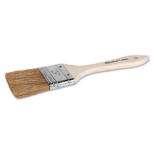 Eco-1 Disposable Chip And Oil Brush, White, 1" Hog Bristle, Wood Eco-1 Disposable Chip And Oil Brush, White, 1" Hog Bristle, Wood