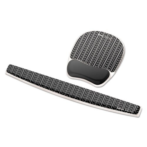 Photo Gel Wrist Rest With Microban, 18 1/2 X 2 5/16 X 3/4, Gray/white Photo Gel Wrist Rest With Microban, 18 1/2 X 2 5/16 X 3/4, Gray/white