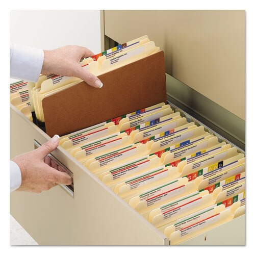 Redrope Drop Front File Pockets, 5.25" Expansion, Legal Size, Redrope, 10/box Redrope Drop Front File Pockets, 5.25" Expansion, Legal Size, Redrope, 10/box