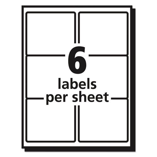 Matte Clear Easy Peel Mailing Labels W/ Sure Feed Technology, Laser Printers, 3.33 X 4, Clear, 6/sheet, 50 Sheets/box Matte Clear Easy Peel Mailing Labels W/ Sure Feed Technology, Laser Printers, 3.33 X 4, Clear, 6/sheet, 50 Sheets/box