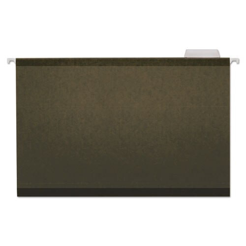 Deluxe Reinforced Recycled Hanging File Folders, Legal Size, 1/5-cut Tab, Standard Green, 25/box Deluxe Reinforced Recycled Hanging File Folders, Legal Size, 1/5-cut Tab, Standard Green, 25/box