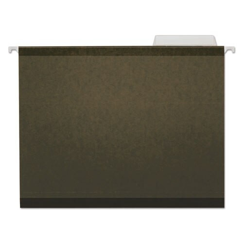 Deluxe Reinforced Recycled Hanging File Folders, Legal Size, 1/5-cut Tab, Standard Green, 25/box Deluxe Reinforced Recycled Hanging File Folders, Legal Size, 1/5-cut Tab, Standard Green, 25/box