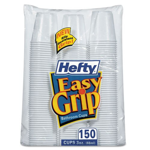 Easy Grip Disposable Plastic Bathroom Cups, 3oz, White, 150/pack Easy Grip Disposable Plastic Bathroom Cups, 3oz, White, 150/pack