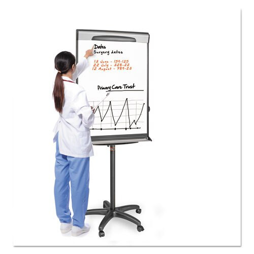 Tripod Extension Bar Magnetic Dry-erase Easel, 69" To 78" High, Black/silver Tripod Extension Bar Magnetic Dry-erase Easel, 69" To 78" High, Black/silver