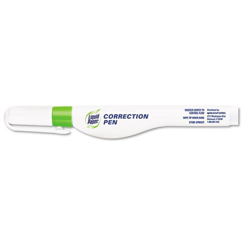 Correction Pen, 6.8 Ml, White Correction Pen, 6.8 Ml, White