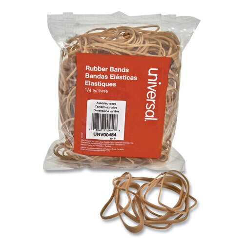 Rubber Bands, Size 54 (assorted), Assorted Gauges, Beige, 4 Oz Box Rubber Bands, Size 54 (assorted), Assorted Gauges, Beige, 4 Oz Box