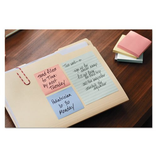 Recycled Note Pads, 3 X 3, Assorted Helsinki Colors, 100-sheet, 24/pack Recycled Note Pads, 3 X 3, Assorted Helsinki Colors, 100-sheet, 24/pack