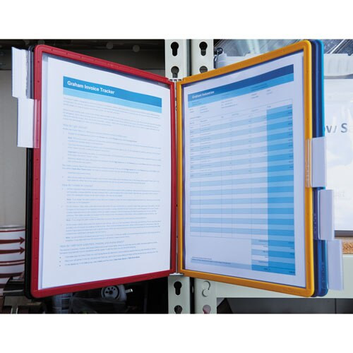 Vario Magnetic Wall Reference System, 5 Panels, 10 Pockets, Assorted Borders Vario Magnetic Wall Reference System, 5 Panels, 10 Pockets, Assorted Borders