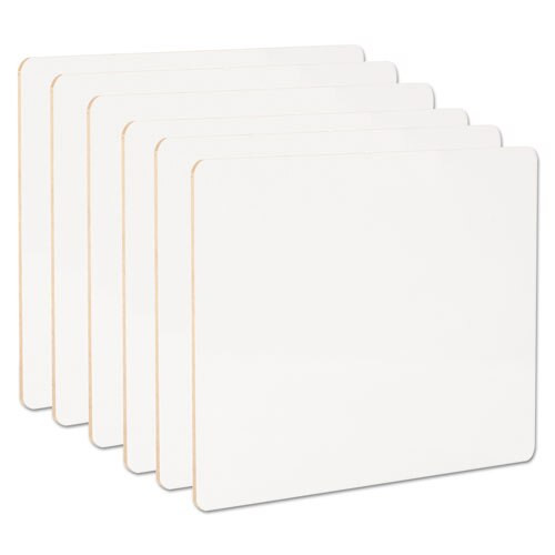 Lap/learning Dry-erase Board, 11 3/4" X 8 3/4", White, 6/pack Lap/learning Dry-erase Board, 11 3/4" X 8 3/4", White, 6/pack