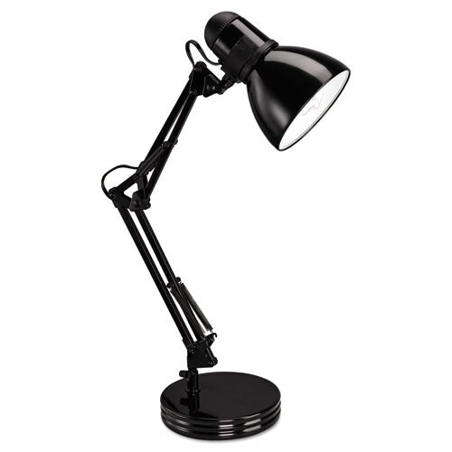 Architect Desk Lamp, Adjustable Arm, 6.75"w X 11.5"d X 22"h, Black Architect Desk Lamp, Adjustable Arm, 6.75"w X 11.5"d X 22"h, Black