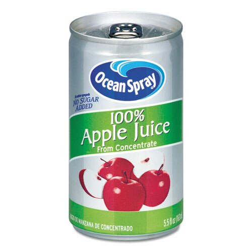 100% Juice, Apple, 5.5 Oz Can 100% Juice, Apple, 5.5 Oz Can