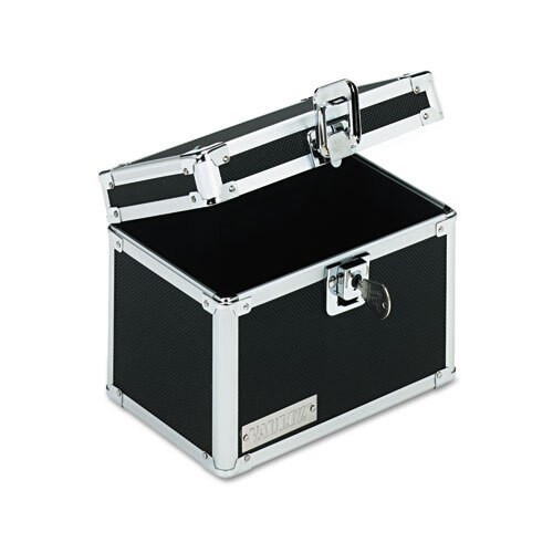 Vaultz Locking Index Card File With Flip Top Holds 450 4 X 6 Cards, Black Vaultz Locking Index Card File With Flip Top Holds 450 4 X 6 Cards, Black