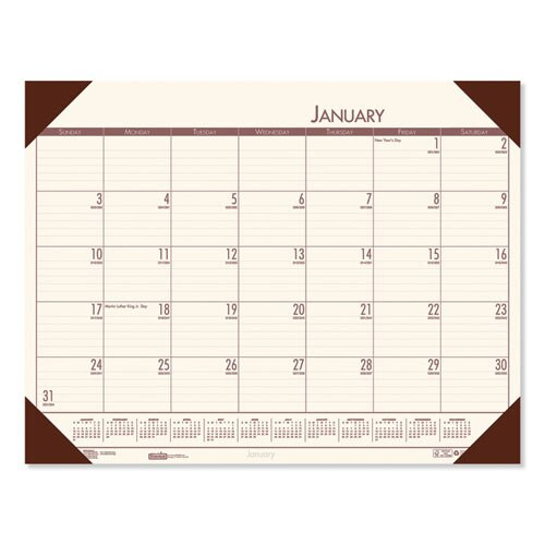 Recycled Ecotones Moonlight Cream Monthly Desk Pad Calendar, 22 X 17, 2021 Recycled Ecotones Moonlight Cream Monthly Desk Pad Calendar, 22 X 17, 2021