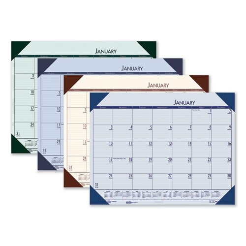 Recycled Ecotones Moonlight Cream Monthly Desk Pad Calendar, 22 X 17, 2021 Recycled Ecotones Moonlight Cream Monthly Desk Pad Calendar, 22 X 17, 2021