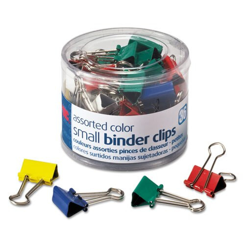 Assorted Colors Binder Clips, Small, 36/pack Assorted Colors Binder Clips, Small, 36/pack