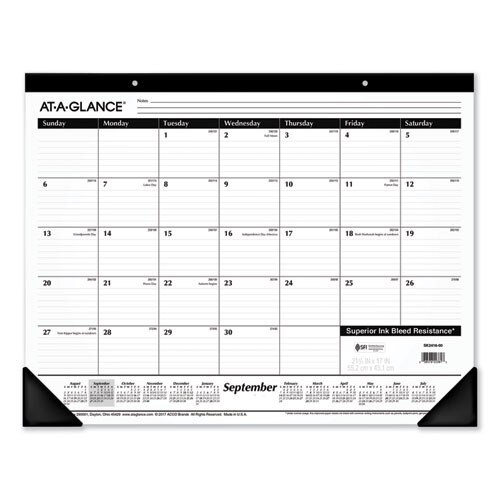 Ruled Desk Pad, 21.75 X 17, 2020-2021 Ruled Desk Pad, 21.75 X 17, 2020-2021