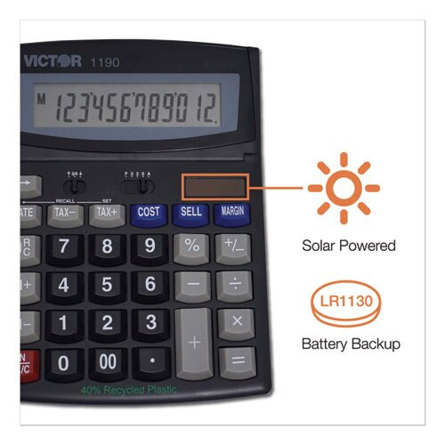 1190 Executive Desktop Calculator, 12-digit Lcd 1190 Executive Desktop Calculator, 12-digit Lcd