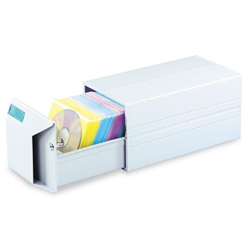 Cd/dvd Storage Drawer, Holds 150 Discs, Light Gray Cd/dvd Storage Drawer, Holds 150 Discs, Light Gray