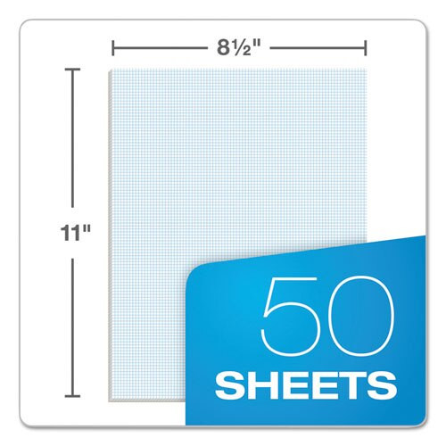 Quadrille Pads, 10 Sq/in Quadrille Rule, 8.5 X 11, White, 50 Sheets Quadrille Pads, 10 Sq/in Quadrille Rule, 8.5 X 11, White, 50 Sheets