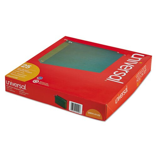 Box Bottom Hanging File Folders, Letter Size, 1/5-cut Tab, Standard Green, 25/box Box Bottom Hanging File Folders, Letter Size, 1/5-cut Tab, Standard Green, 25/box