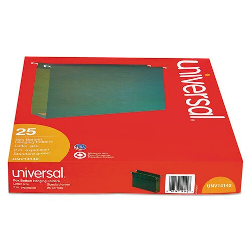 Box Bottom Hanging File Folders, Letter Size, 1/5-cut Tab, Standard Green, 25/box Box Bottom Hanging File Folders, Letter Size, 1/5-cut Tab, Standard Green, 25/box
