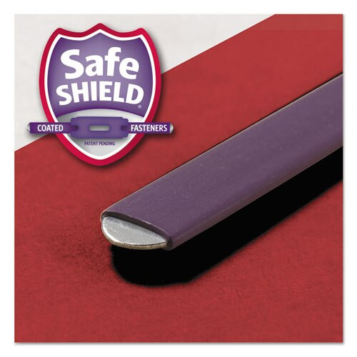 Four-section Pressboard Top Tab Classification Folders With Safeshield Fasteners, 1 Divider, Letter Size, Bright Red, 10/box Four-section Pressboard Top Tab Classification Folders With Safeshield Fasteners, 1 Divider, Letter Size, Bright Red, 10/box