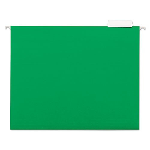Deluxe Bright Color Hanging File Folders, Letter Size, 1/5-cut Tab, Bright Green, 25/box Deluxe Bright Color Hanging File Folders, Letter Size, 1/5-cut Tab, Bright Green, 25/box