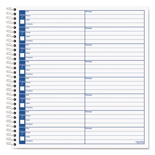 Voice Message Log Books, 8 1/2 X 8 1/4, 800-message Book Voice Message Log Books, 8 1/2 X 8 1/4, 800-message Book