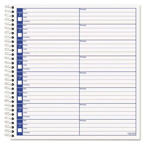 Voice Message Log Books, 8 1/2 X 8 1/4, 800-message Book Voice Message Log Books, 8 1/2 X 8 1/4, 800-message Book