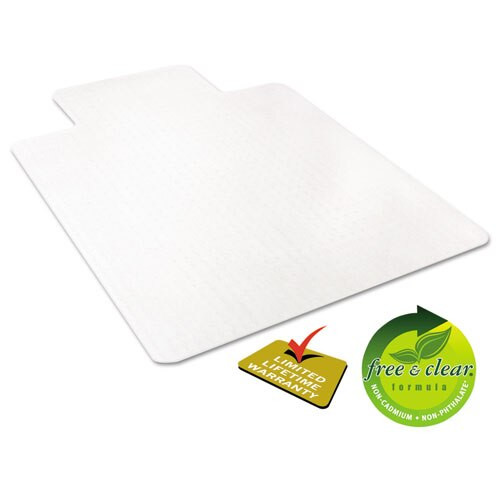 Economat Occasional Use Chair Mat For Low Pile Carpet, 45 X 53, Wide Lipped, Clear Economat Occasional Use Chair Mat For Low Pile Carpet, 45 X 53, Wide Lipped, Clear