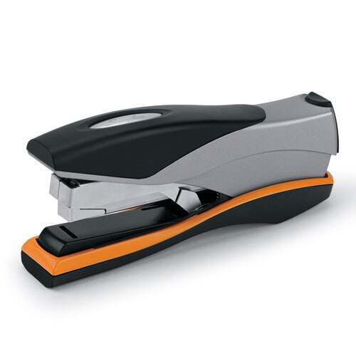 Optima 70 Desktop Stapler, 70-sheet Capacity, Silver/black/orange Optima 70 Desktop Stapler, 70-sheet Capacity, Silver/black/orange